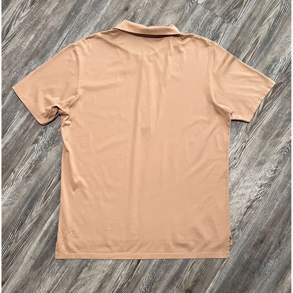 Helmut Lang Polo Shirt Made In Italy Beige Cotton L - Picture 2 of 11